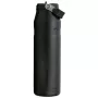 STANLEY IceFlow Bottle Flip Straw 2.0 1,06L melna termosa pudele ar salmiņu