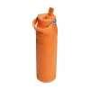 STANLEY IceFlow Bottle Flip Straw 2.0 1.06L oranža - Noplūdes drošs atlokāma salmiņa vāciņš, divkāršas sienas vakuuma izolēta nerūsējošā tērauda termoss