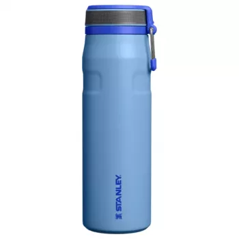 STANLEY IceFlow Bottle Twist Flip 0,71L gaiši zila vakuuma izolēta nerūsējošā tērauda ūdens pudele ar salmiņu
