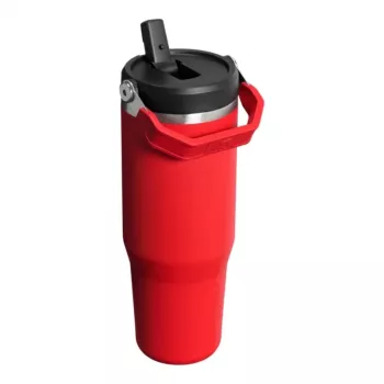 STANLEY IceFlow Flip Straw 2.0 termoss 0,89L tumši sarkans