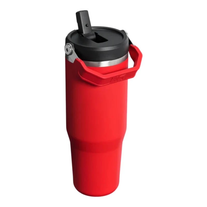 STANLEY IceFlow Flip Straw 2.0 termoss 0,89L tumši sarkans