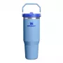 STANLEY IceFlow Flip Straw 2.0 termoss 0,89L gaiši zils