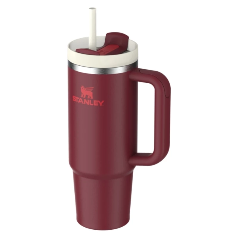 STANLEY Quencher H2.0 FlowState termoss 0,89L tumši sarkans ar salmiņu