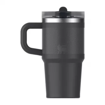 STANLEY Quencher ProTour Flip Straw termosskrūzējs 0,59L melns termokrūze ar salmiņu