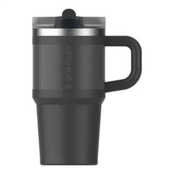 STANLEY Quencher ProTour Flip Straw termosskrūzējs 0,59L melns termokrūze ar salmiņu