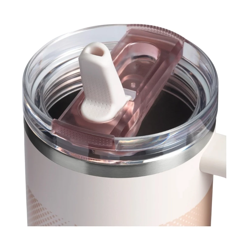 STANLEY Quencher ProTour Flip Straw termokrūze ar salmiņu 1,18L gaiši rozā