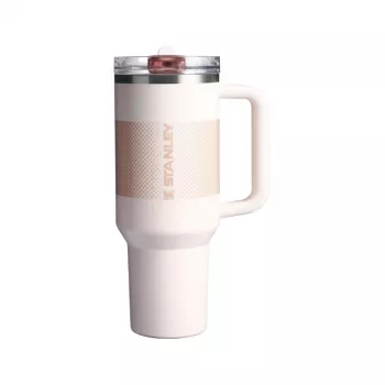 STANLEY Quencher ProTour Flip Straw termokrūze ar salmiņu 1,18L gaiši rozā