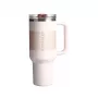 STANLEY Quencher ProTour Flip Straw termokrūze ar salmiņu 1,18L gaiši rozā