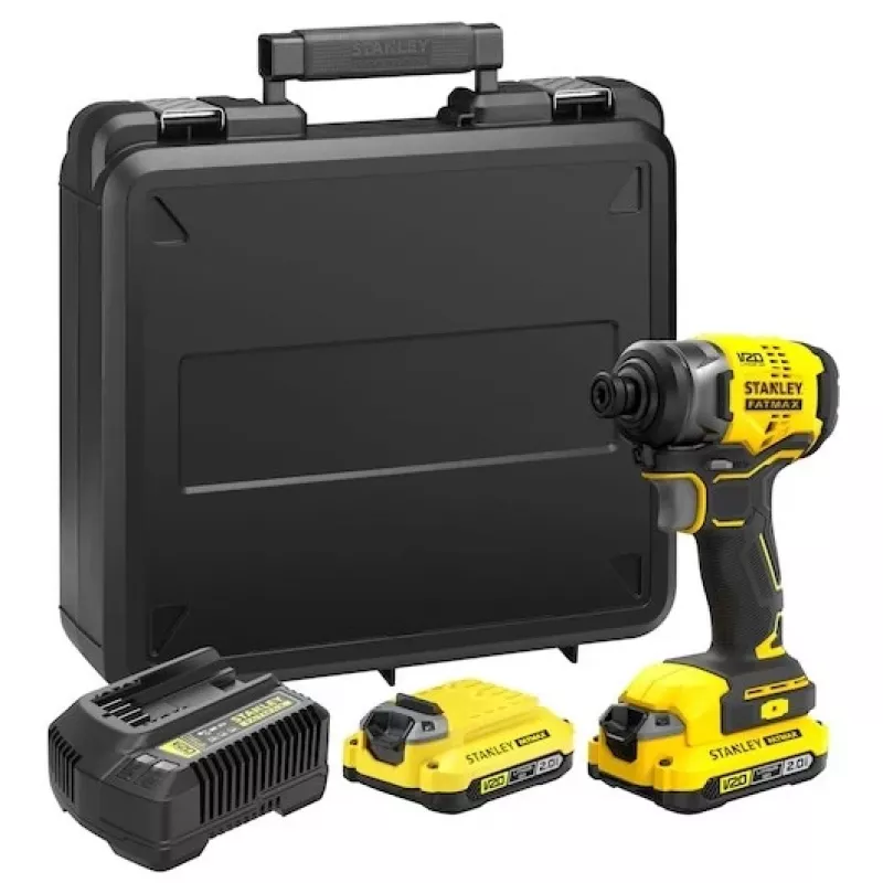 Stanley SFMCF810D2K-QW Elektriskā skrūvgriezis/triecienskrūvgriezis 2800 RPM Melns, Dzeltens