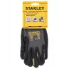 Stanley SY510L-QS darba cimdi, izmērs L (9) - sintētiskās ādas plauksta, spandeksa virspuse, neoprēna aproce, EN 388 sertificēti, melni/dzelteni