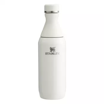STANLEY The All Day Slim Bottle 0,35L spīdīgi krēmkrāsas vakuuma izolēta nerūsējošā tērauda pudele