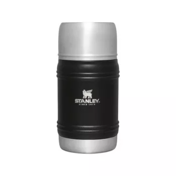 STANLEY The Artisan termoss ēdienam 0,5L melns - vakuuma izolācija, nerūsējošais tērauds, neizplūstošs, 6h karsts / 12h auksts