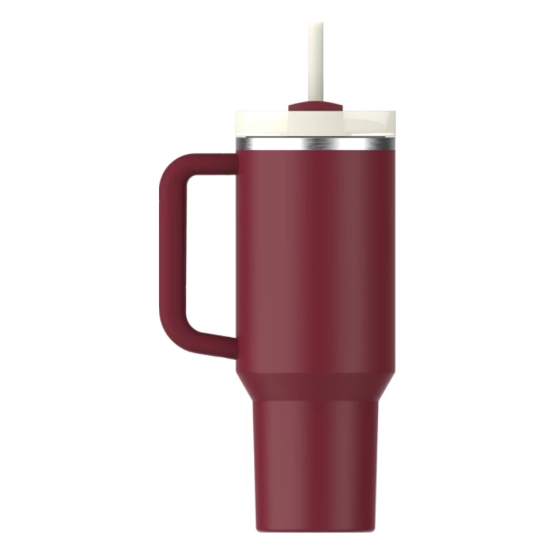 STANLEY The Quencher H2.0 FlowState termoss 1,18L ar salmiņu tumši sarkans