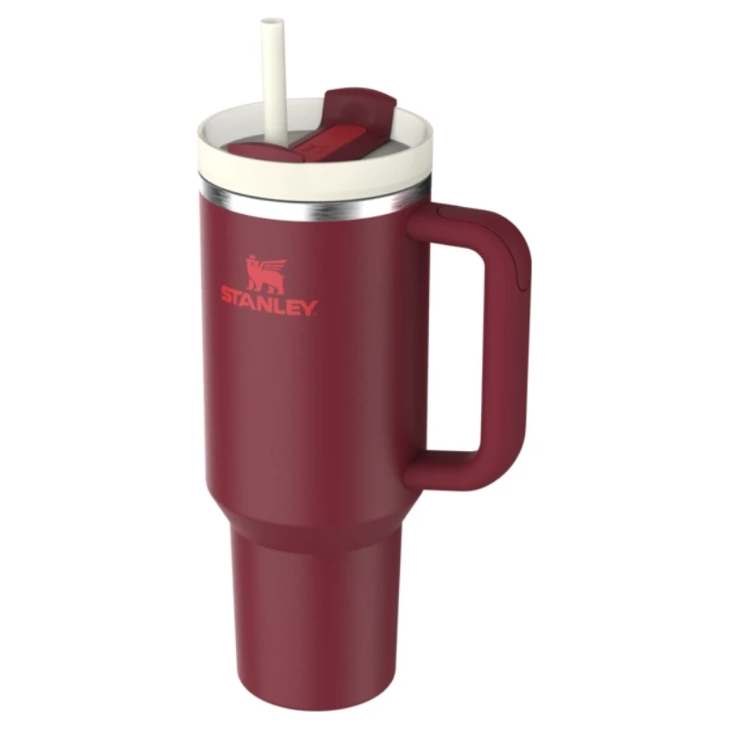 STANLEY The Quencher H2.0 FlowState termoss 1,18L ar salmiņu tumši sarkans
