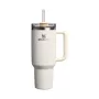 STANLEY The Quencher H2.0 rievotais termoss 1,18L spīdīgi krēmkrāsā ar salmiņu