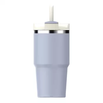 STANLEY The Quencher H2.O FlowState termoss 0,59L gaiši zils ar salmiņu