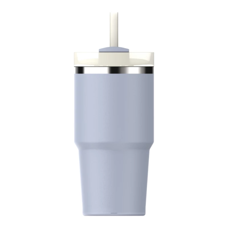 STANLEY The Quencher H2.O FlowState termoss 0,59L gaiši zils ar salmiņu