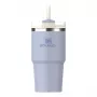STANLEY The Quencher H2.O FlowState termoss 0,59L gaiši zils ar salmiņu