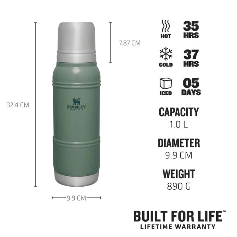 STANLEY Thermos The Artisan termoss 1L zaļš