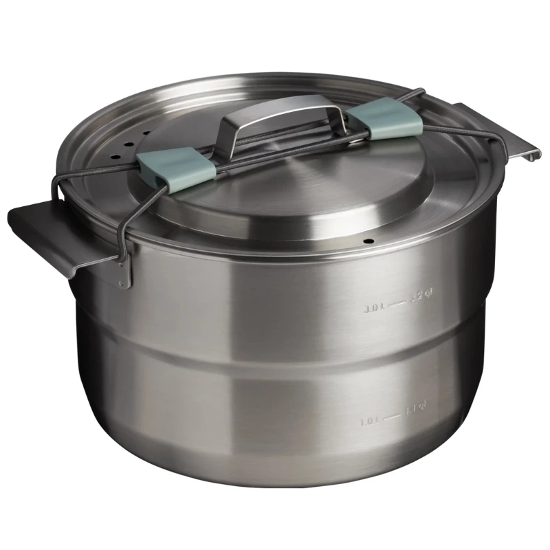 STANLEY Wildfare Core Full Serve Cookset 3,78L tirkīzzils/tumši pelēks 13 daļu kempinga ēdiena gatavošanas komplekts