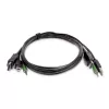 StarTech.com 1,8 m DisplayPort KVM kombinētais kabelis ar USB 2.0 un 3,5 mm audio – TAA atbilstošs