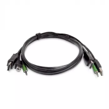 StarTech.com 1,8 m DisplayPort KVM kombinētais kabelis ar USB 2.0 un 3,5 mm audio – TAA atbilstošs