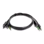 StarTech.com 1,8 m DisplayPort KVM kombinētais kabelis ar USB 2.0 un 3,5 mm audio – TAA atbilstošs