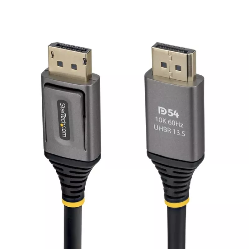 StarTech.com 2m DisplayPort 2.1 kabelis - DP54 sertificēts - Melns