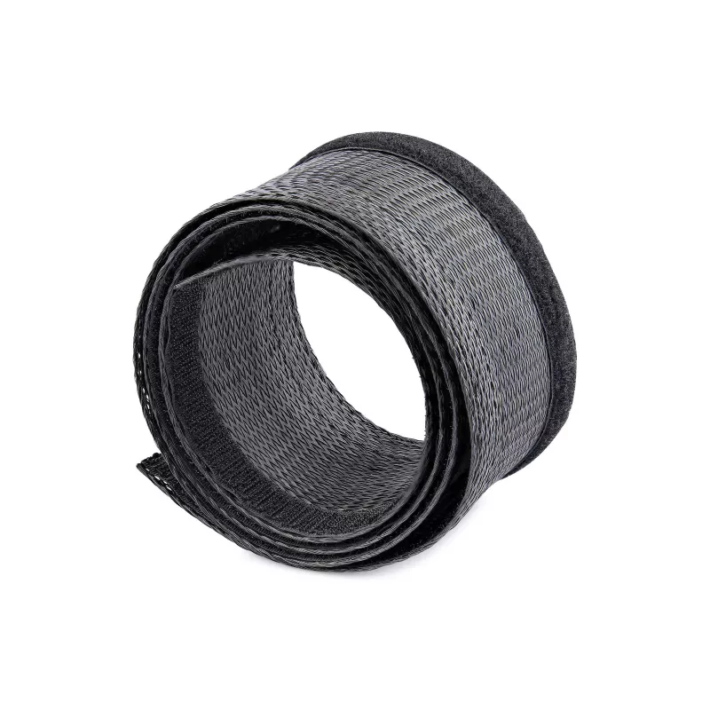 StarTech.com 3 m kabeļa uzmava ar Velcro, kabeļu pārvaldība/grommet - kabeļu pārvaldības grommet - melna - 3 m