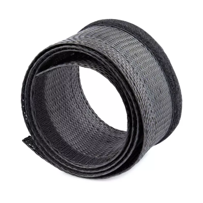 StarTech.com 3 m kabeļa uzmava ar Velcro, kabeļu pārvaldība/grommet - kabeļu pārvaldības grommet - melna - 3 m