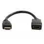 StarTech.com 6 collu HDMI pagarinātājkabelis, īss - 4K 30Hz, apzeltīts, melns