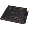 StarTech.com 8 Portu PoE+ Gigabit Ethernet Pārvaldāms Rūpnieciskais Slēdzis ar 2 SFP Portiem - Sienas Montāžai ar Priekšējo Piekļuvi