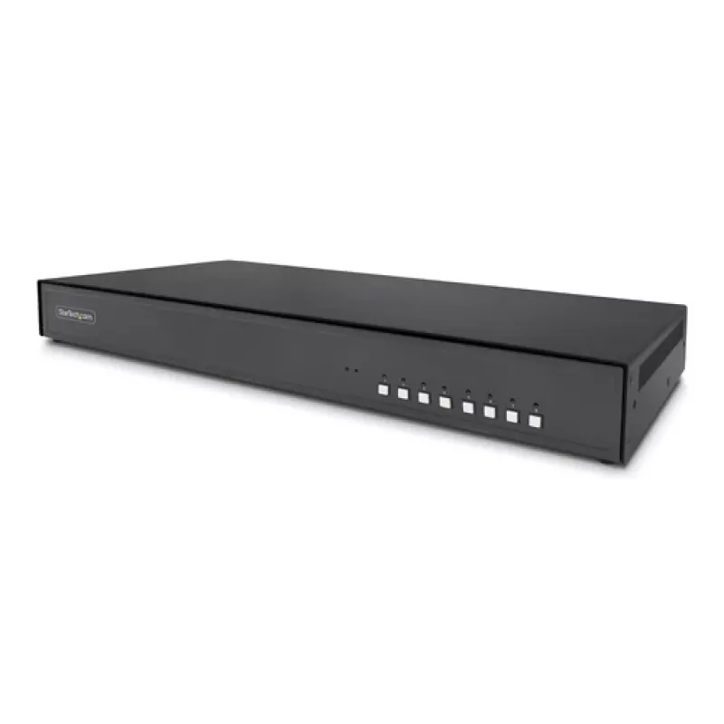 StarTech.com 8 portu drošs KVM slēdzis ar 4K DisplayPort, TAA atbilstīgs, NIAP PP4.0, divu monitoru atbalsts