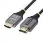 StarTech.com Premium ātrgaitas HDMI kabelis ar Ethernet - 2m - 4K 60Hz - melns un sudraba