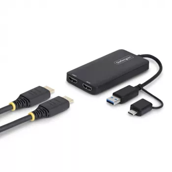 StarTech.com USB-C uz USB-A adapteris 3.0 5Gbps vīrietis uz sievieti - melns