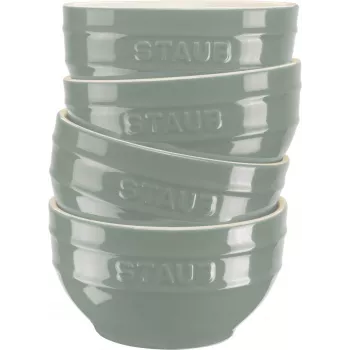 STAUB Pasniegšanas komplekts, 4 bļodas 12 cm, eikalipts