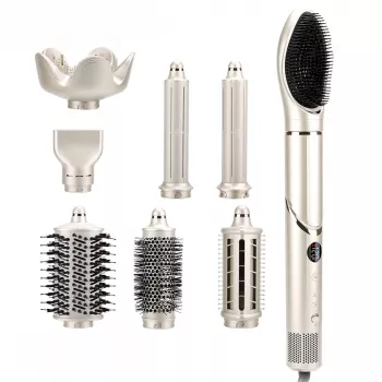 StayBeauty by Extralink M-17959L salokāms 8-in-1 karstā gaisa matu veidotājs ar jonizāciju, 1400W, 8 uzgaļi, matu veidošanas komplekts