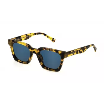 STING SST476-490781 Unisex taisnstūra saulesbrilles - Pelēkas lēcas - Acetāta rāmis