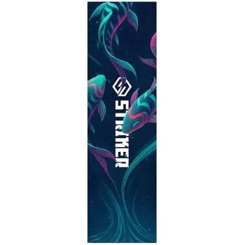 Striker Pro Scooter Griptape Neon Fish – Abrazīvs silīcija karbīds, 610x152mm, Stunt Scooter saķeres lente