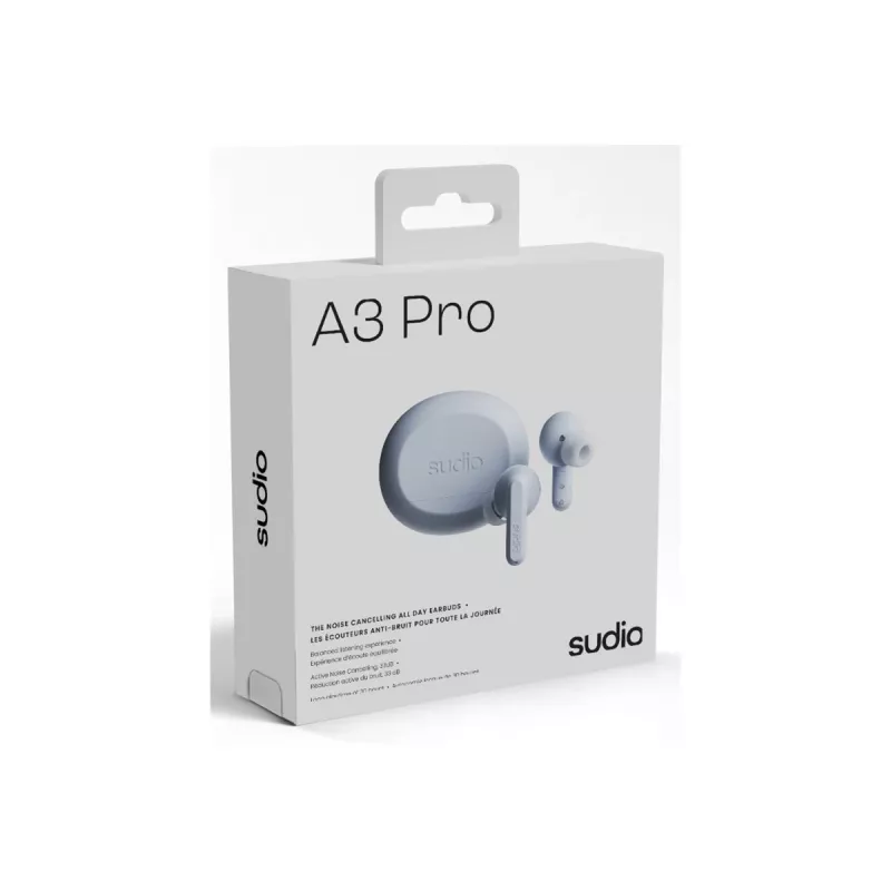 Sudio A3 Pro bezvadu austiņas, Bluetooth 5.4, Powder Blue