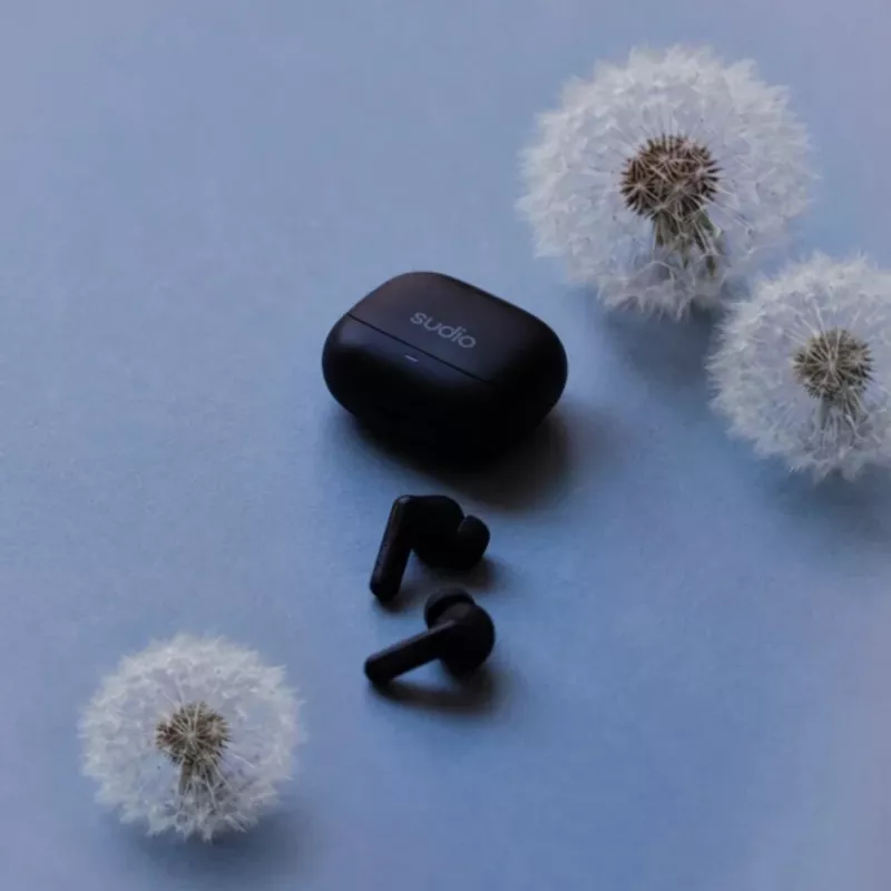 Sudio C8 bezvadu austiņas, ANC, Bluetooth 5.4, melnas
