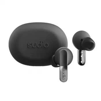 Sudio N3 Pro bezvadu austiņas, Bluetooth 5.4, Titanium Black