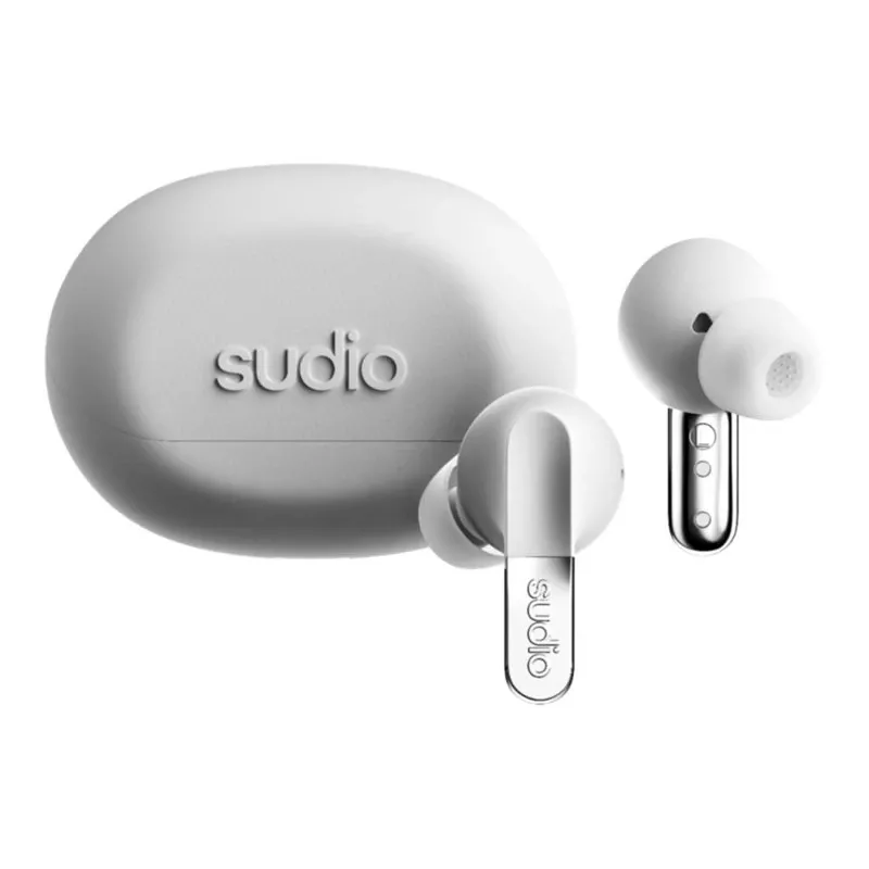 Sudio N3 Pro bezvadu austiņas, Bluetooth 5.4, Chrome White