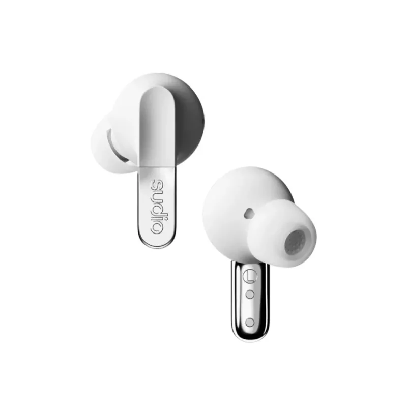 Sudio N3 Pro bezvadu austiņas, Bluetooth 5.4, Chrome White