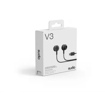 Sudio V3 bezvadu austiņas ar mikrofonu, USB-C uzlāde, Dusty Black