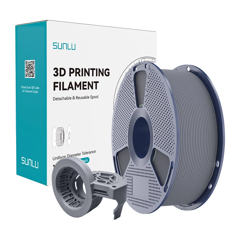 SUNLU PETG ātrgaitas matēts pavediens 1,75 mm pelēks 1 kg