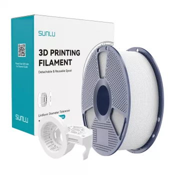 Sunlu PETG ātrgaitas matēts pavediens balts 1.75mm 1kg