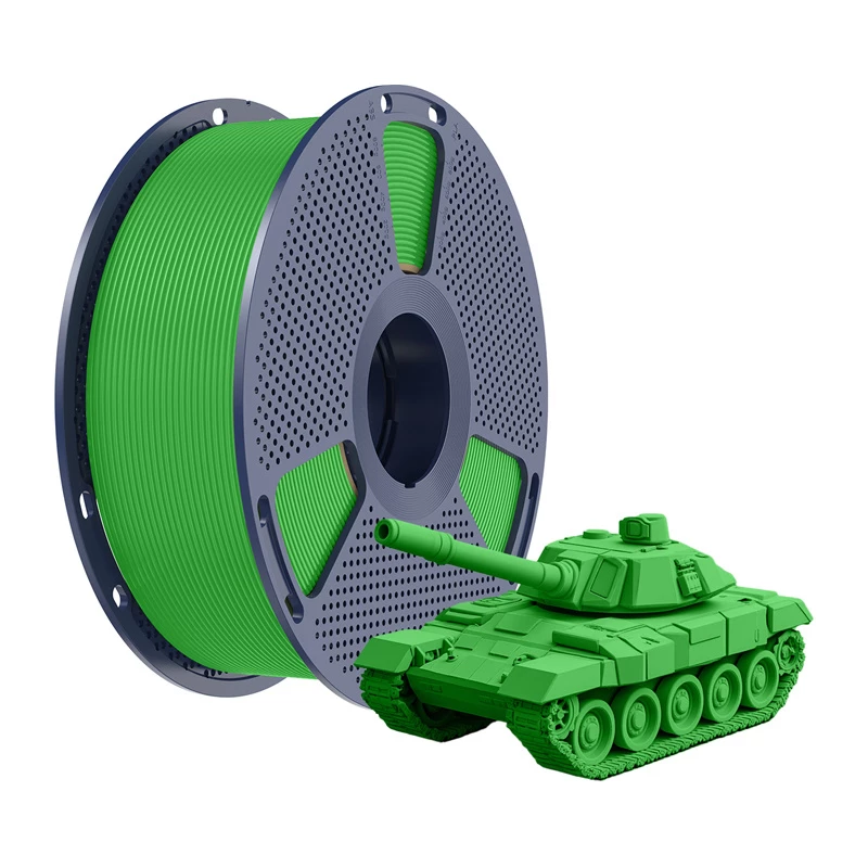 SUNLU PLA+ High-Speed 3D printera pavediens, zaļš, 1.75 mm, 1 kg