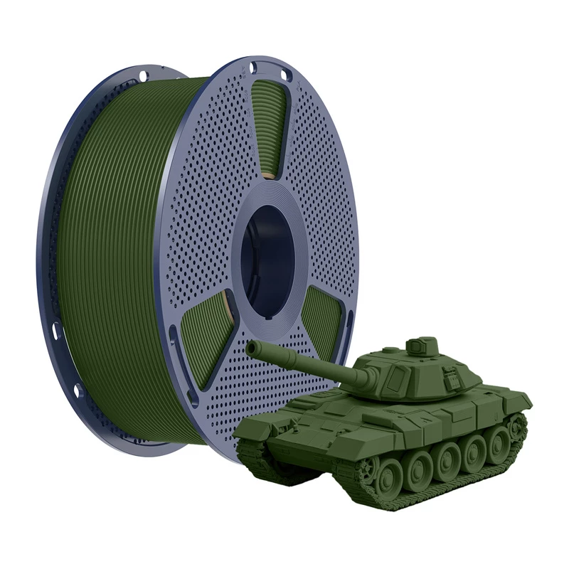SUNLU PLA+ High-Speed Olive Filament 1.75mm 1kg FDM printeriem
