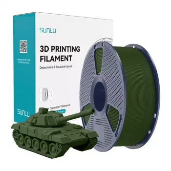 SUNLU PLA+ High-Speed Olive Filament 1.75mm 1kg FDM printeriem